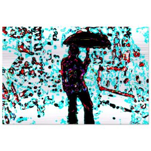 J O E B O B J I M - "April" - Original work on Brushed Aluminum