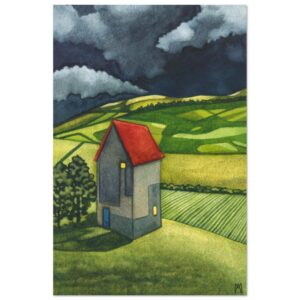 Amanda Macgregor - Landscape with Ominous Skies - Original print on Foam